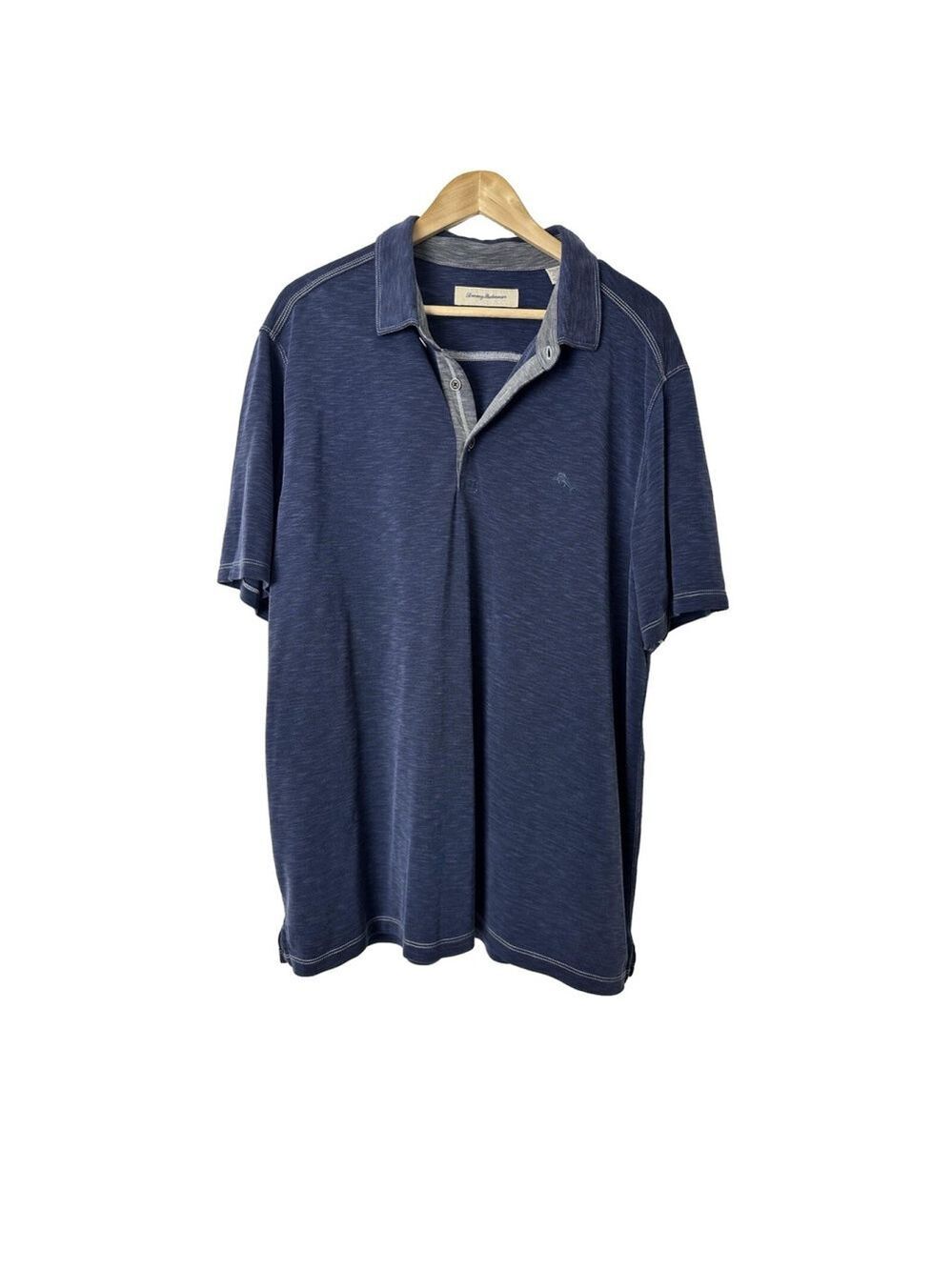 Tommy Bahama Paradiso Cove Golf Polo Shirt Size XXL Blue Preppy Classic Beach